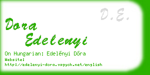 dora edelenyi business card